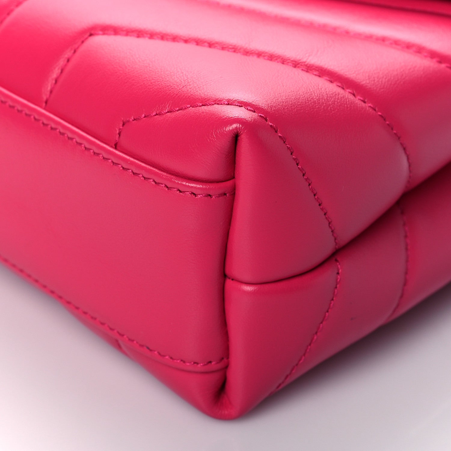 Saint Laurent Calfskin Y Quilted Monogram Toy Loulou Crossbody Bag Freesia 9 of 9