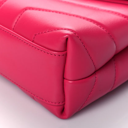 Saint Laurent Calfskin Y Quilted Monogram Toy Loulou Crossbody Bag Freesia 9 of 9