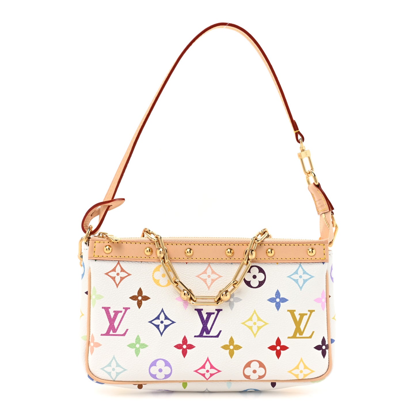 LV X TM Monogram Multicolor Pochette Accessories White