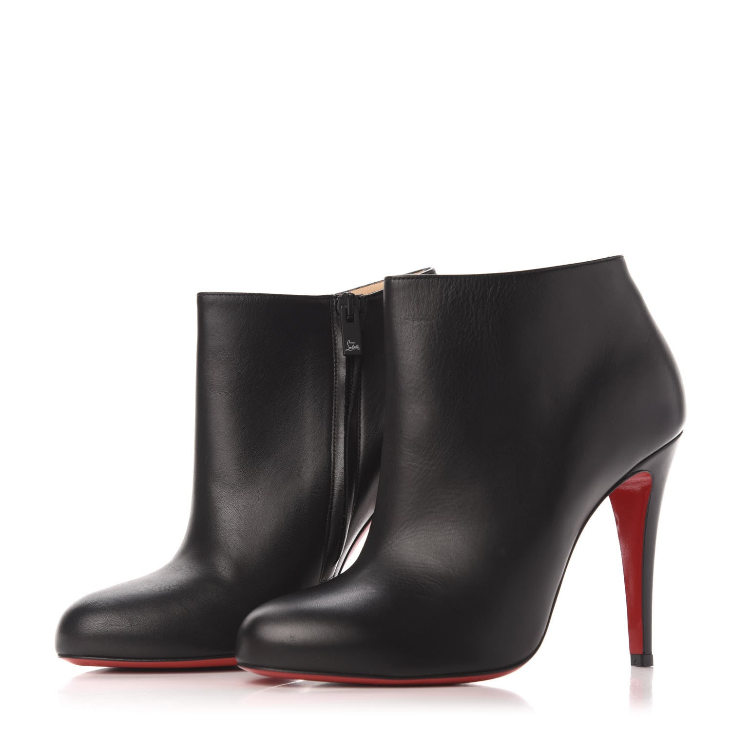 Christian Louboutin Calfskin Bellissima 100 Ankle Boots 39 Black 3 of 7