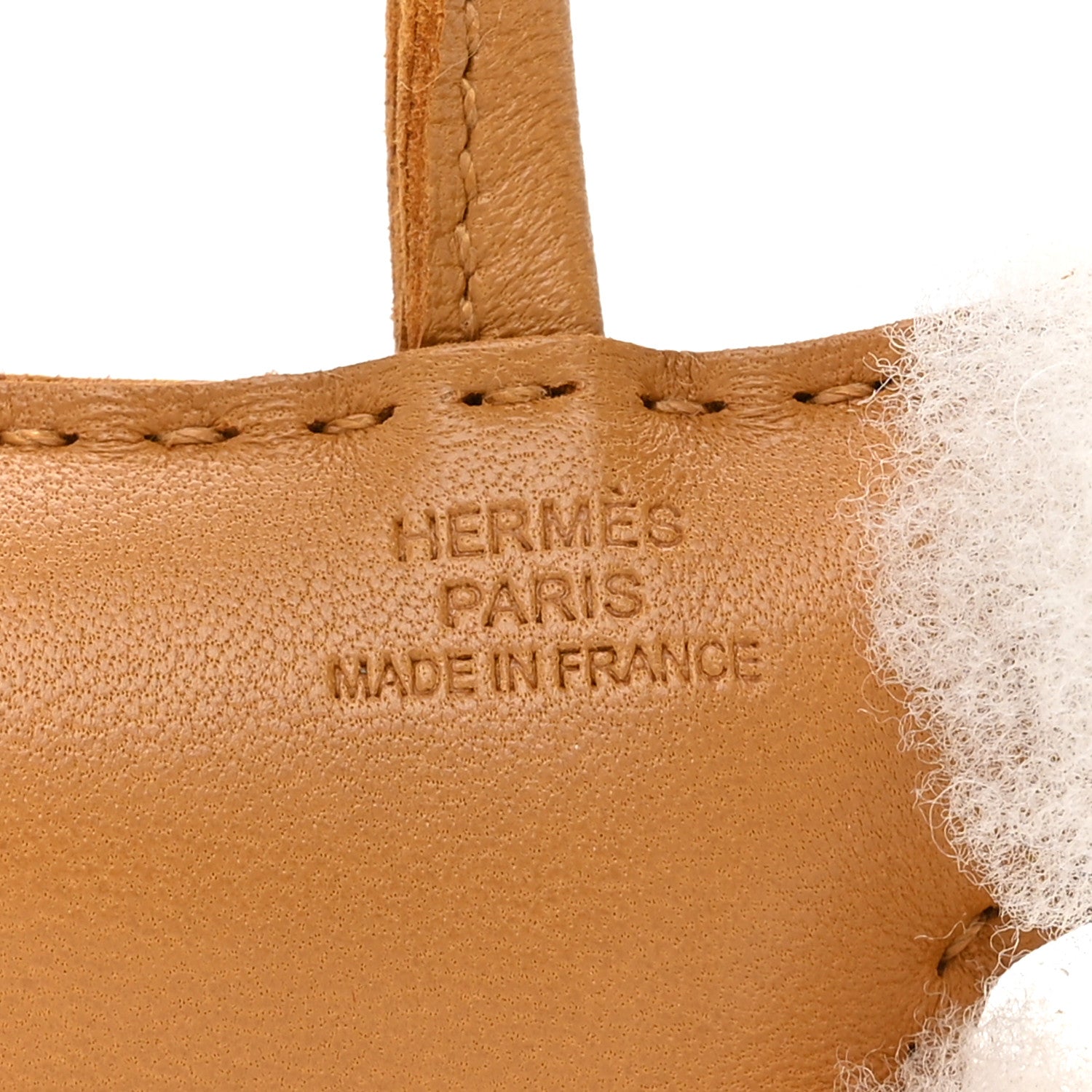 Hermes Milo Lambskin Shearling Budy Charm Biscuit 3 of 3
