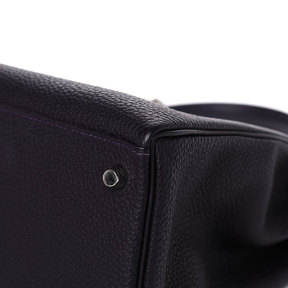Hermes Togo Kelly Retourne 35 Raisin 9 of 20