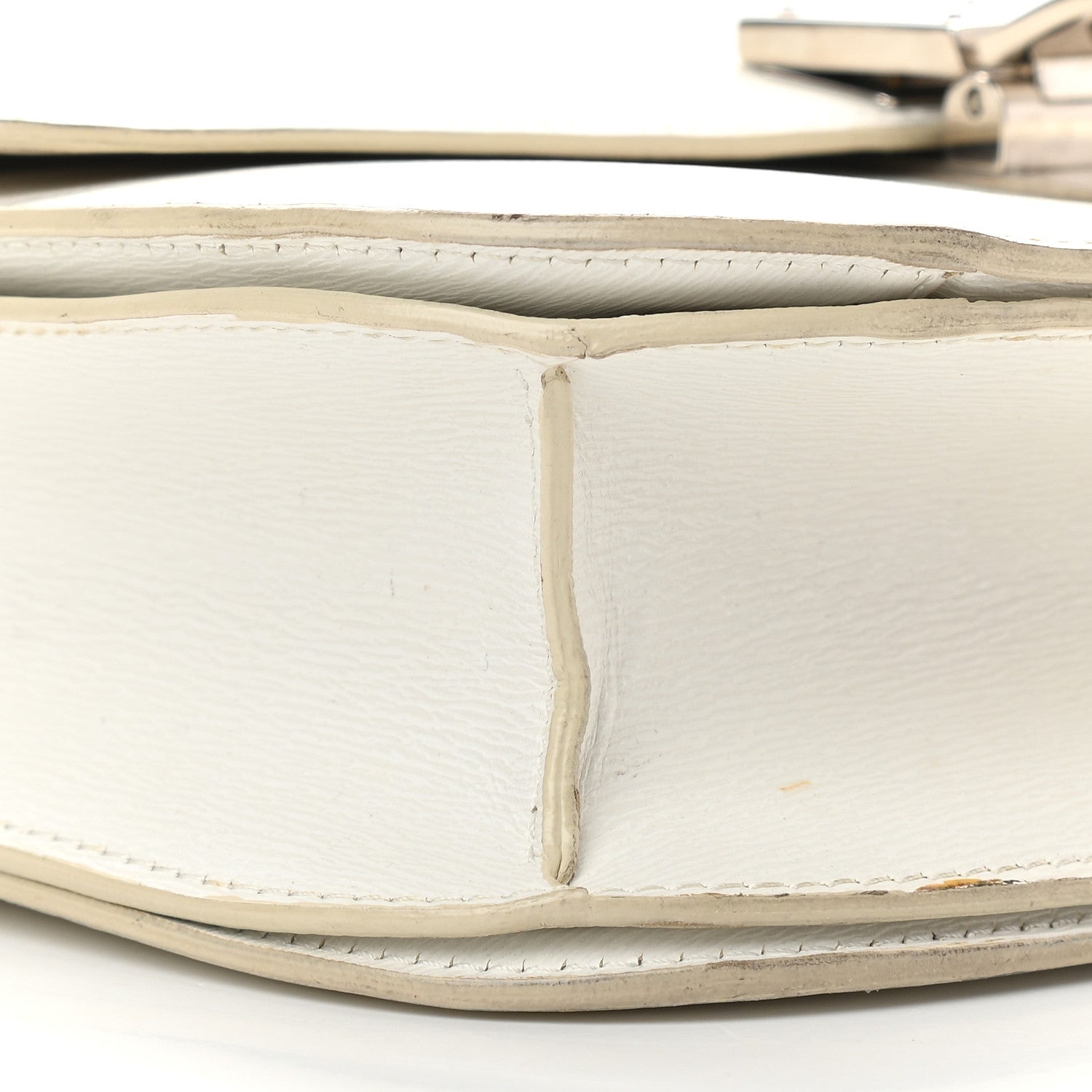 Celine Liege Calfskin Medium Classic Box Flap Bag White 8 of 16