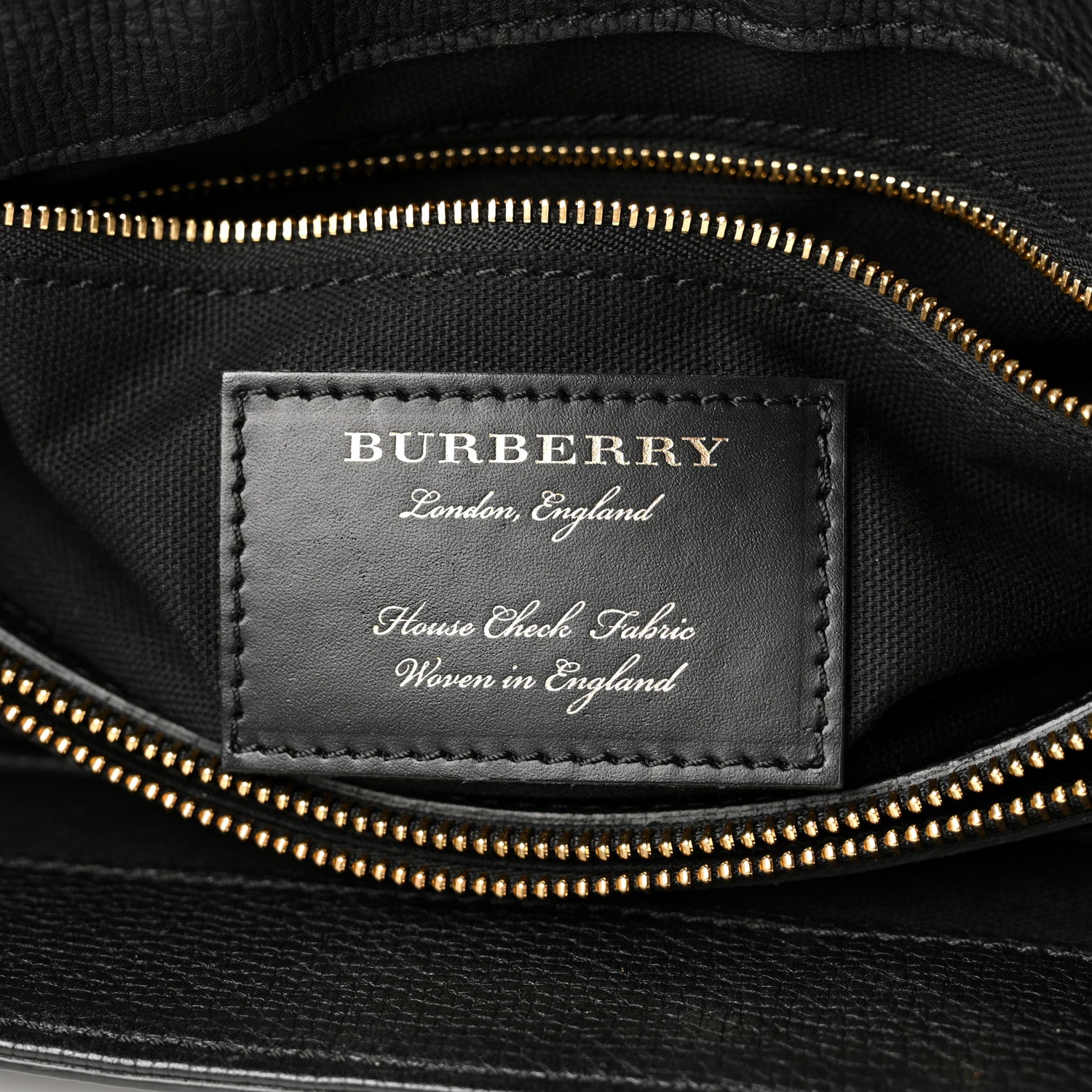 Burberry Derby Calfskin House Check Medium Camberley Black 7 of 13