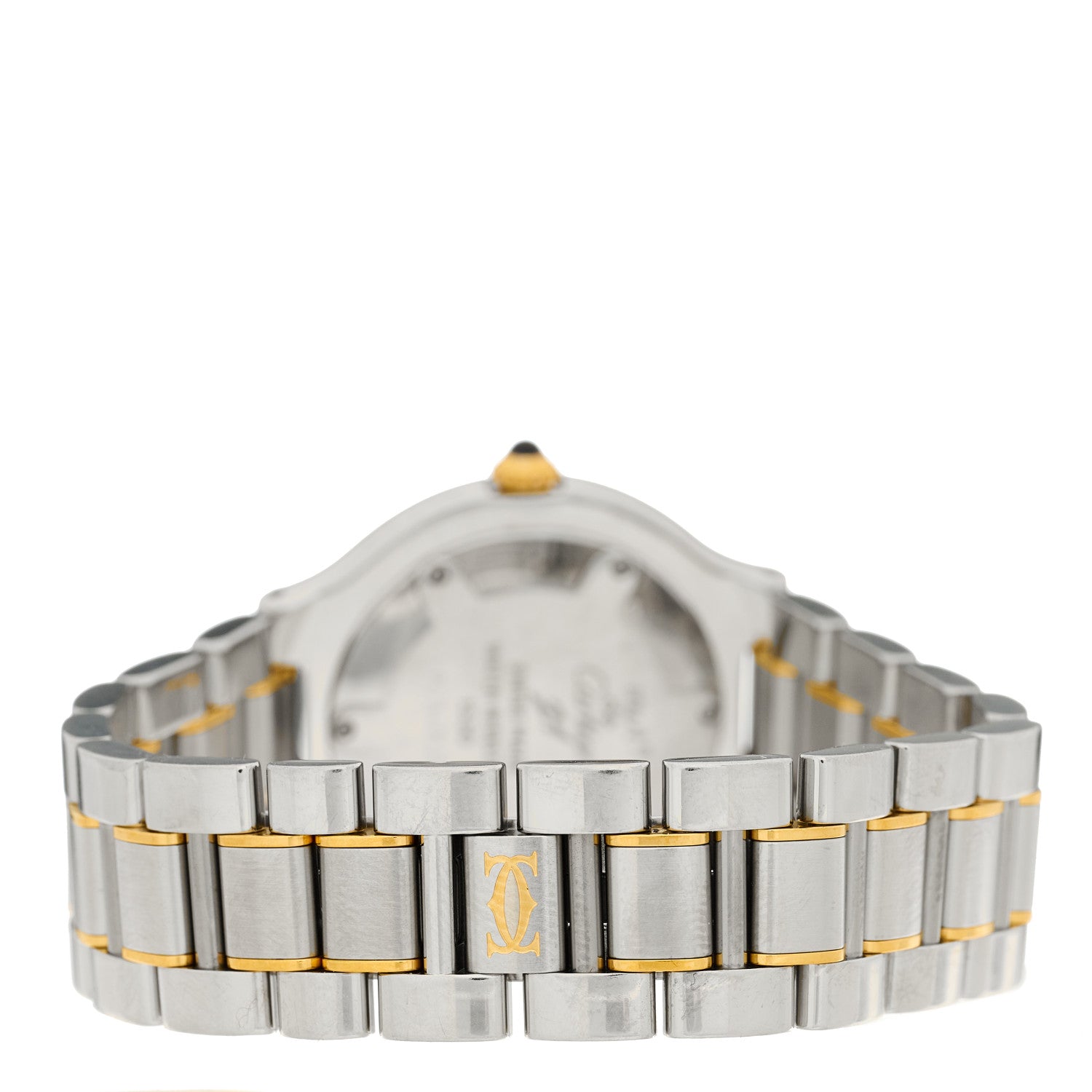 Cartier Stainless Steel 18K Yellow Gold 31mm Must De 21 Quartz Watch 3 of 4