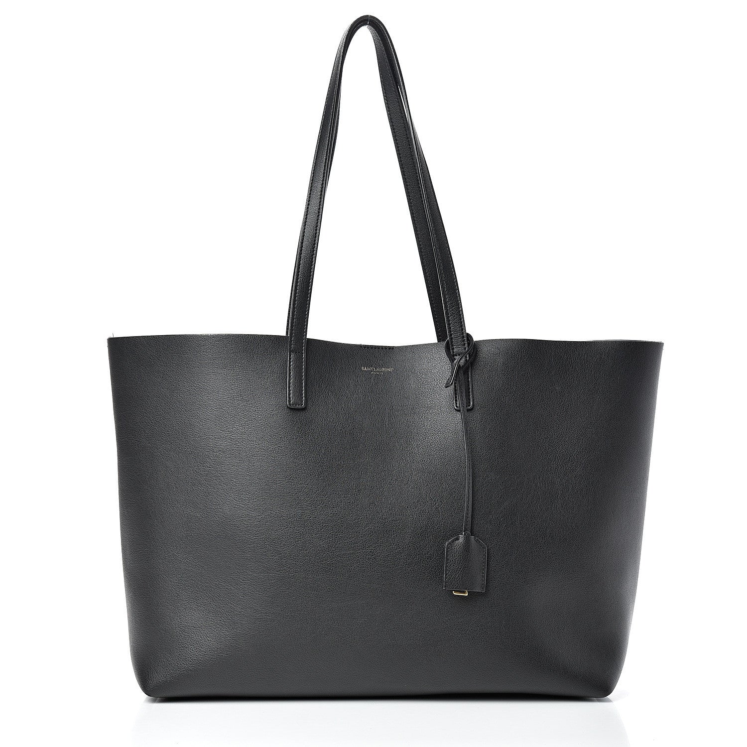 Saint Laurent Calfskin Large Shopping Tote Black 2 of 17