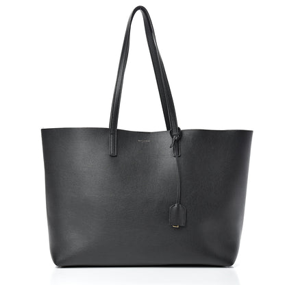 Saint Laurent Calfskin Large Shopping Tote Black 2 of 17