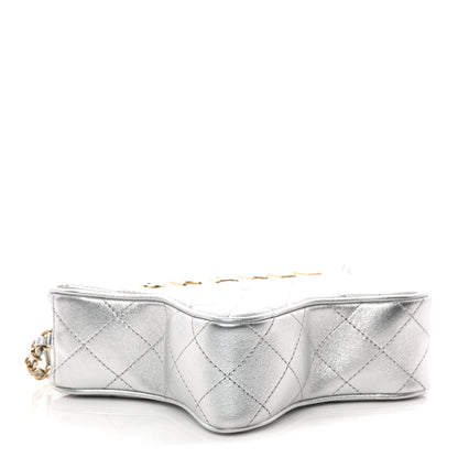 Chanel Metallic Lambskin Quilted Walk Of Fame Star Bag Silver 4 of 10