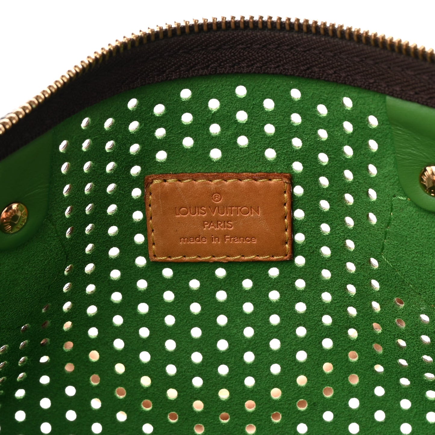 Monogram Perforated Speedy 30 Green