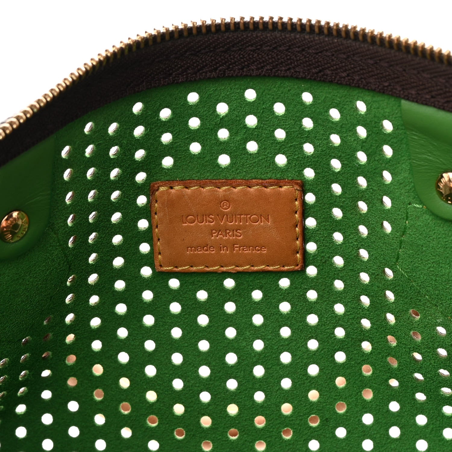 Louis Vuitton Monogram Perforated Speedy 30 Green 6 of 17