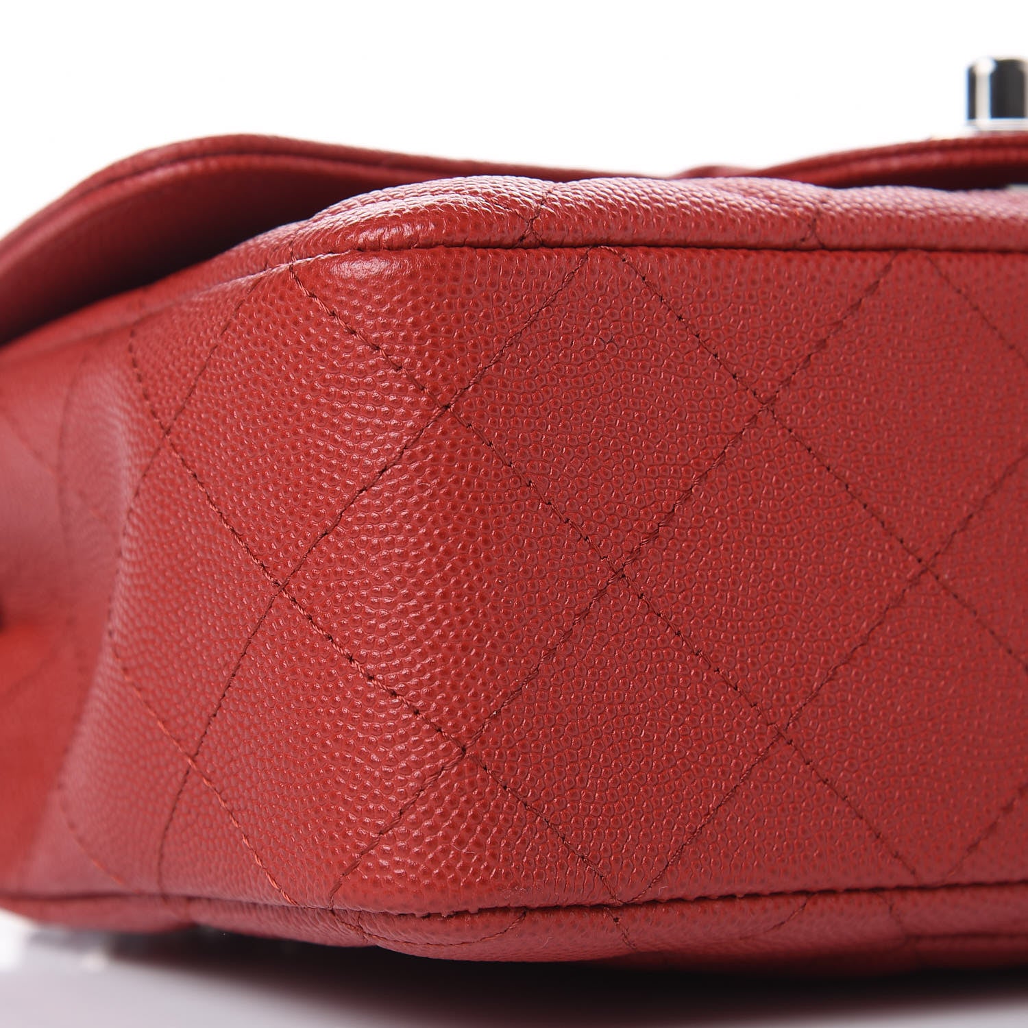 Chanel Caviar Quilted Mini Rectangular Flap Red 6 of 10
