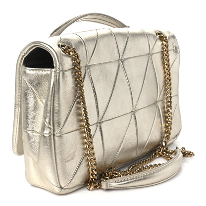 Saint Laurent Lambskin Patchwork Monogram Medium Jamie Gold 3 of 11