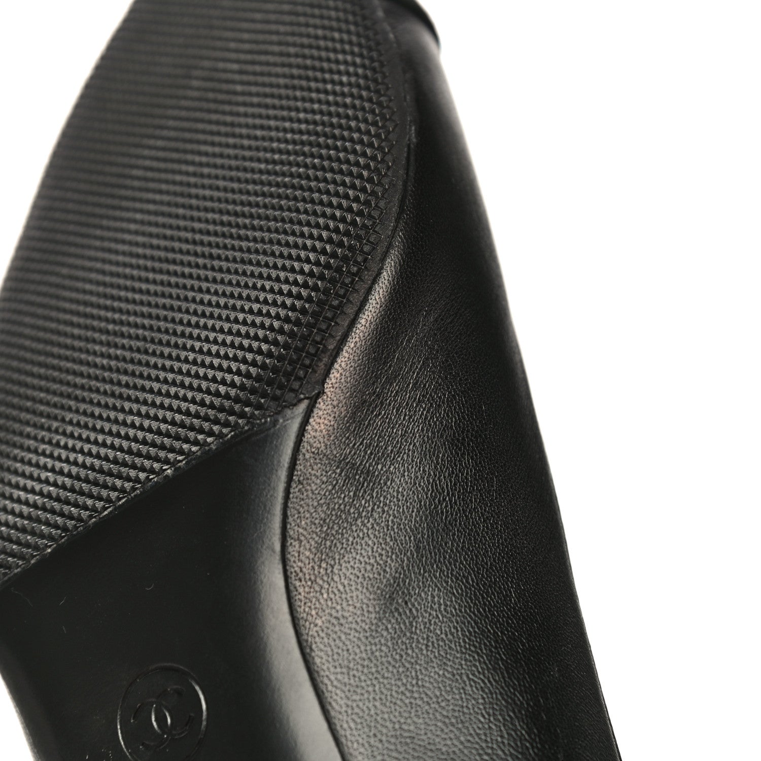 Chanel Lambskin Grosgrain Cap Toe Egyptian Amulet CC Pumps 40.5 Black 18 of 21