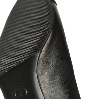 Chanel Lambskin Grosgrain Cap Toe Egyptian Amulet CC Pumps 40.5 Black 18 of 21