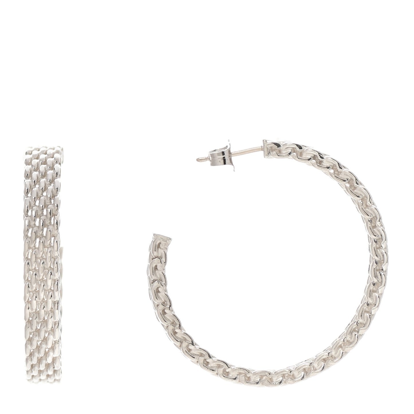 Sterling Silver Narrow Somerset Hoop Earrings