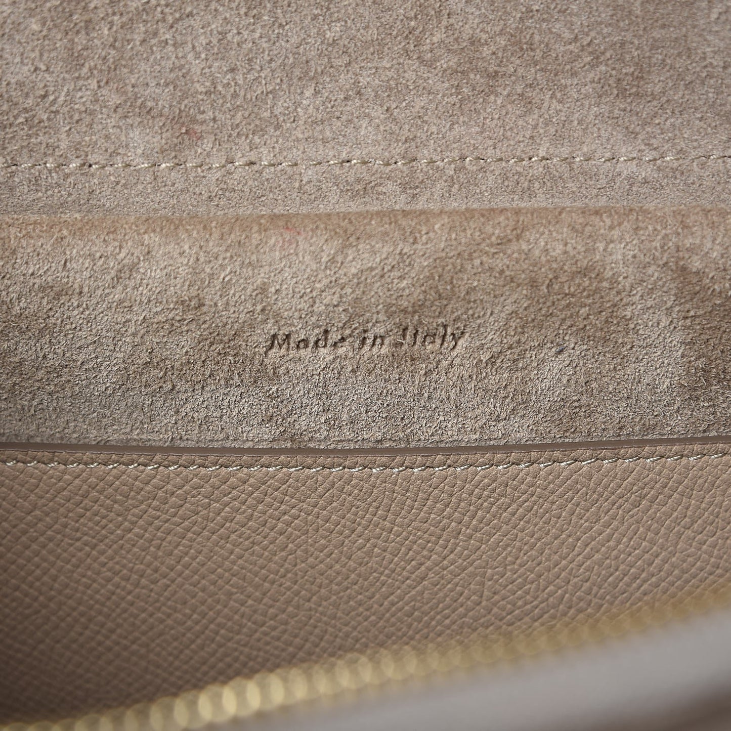 Grained Calfskin Micro Belt Bag Light Taupe