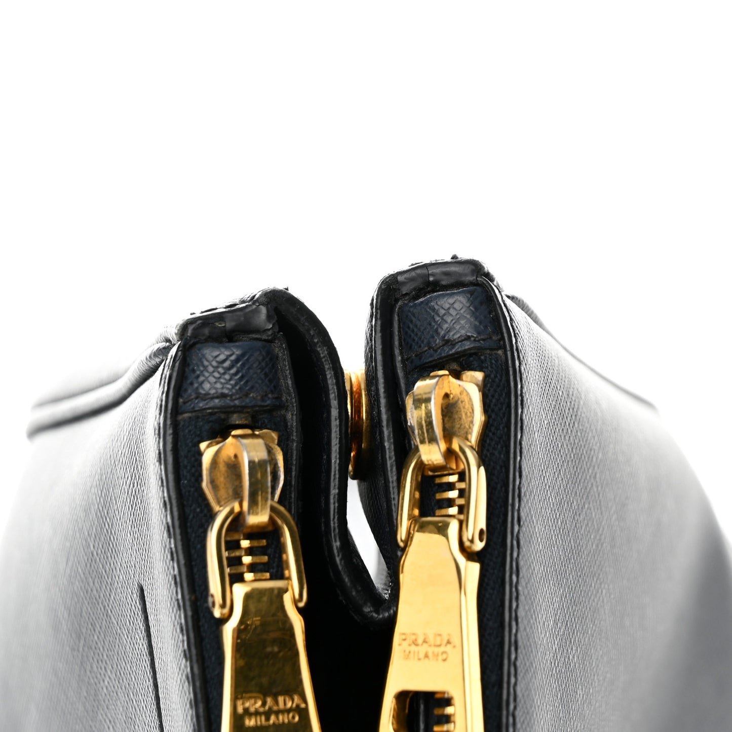 Saffiano Medium Galleria Double Zip Tote Baltico