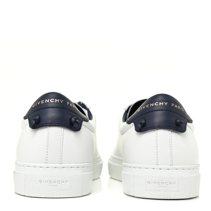 Givenchy Calfskin Mens Urban Street Sneakers 41 White Navy 4 of 10