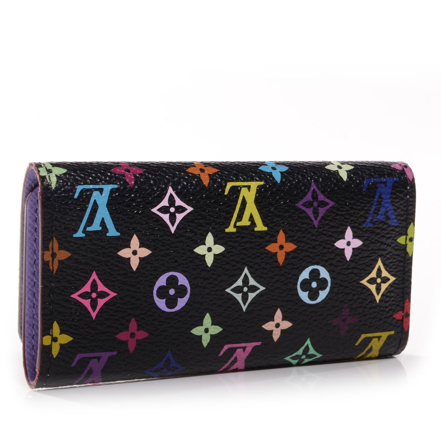 Louis Vuitton Monogram Multicolor Multicles 4 Key Holder Black Violet 3 of 8