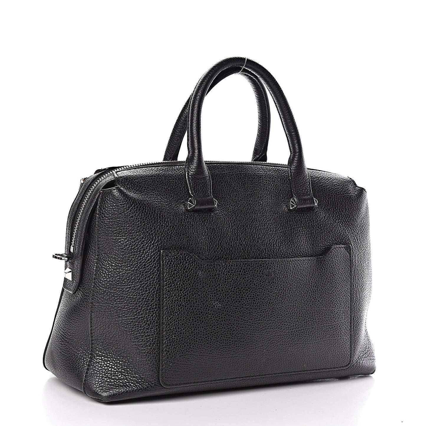 Grained Calfskin Medium Ella Boston Black