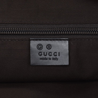 Gucci Denim Monogram Messenger Bag Dark Brown 6 of 10