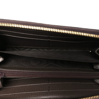 Gucci GG Supreme Monogram Web Ophidia Zip Around Wallet Brown 5 of 11