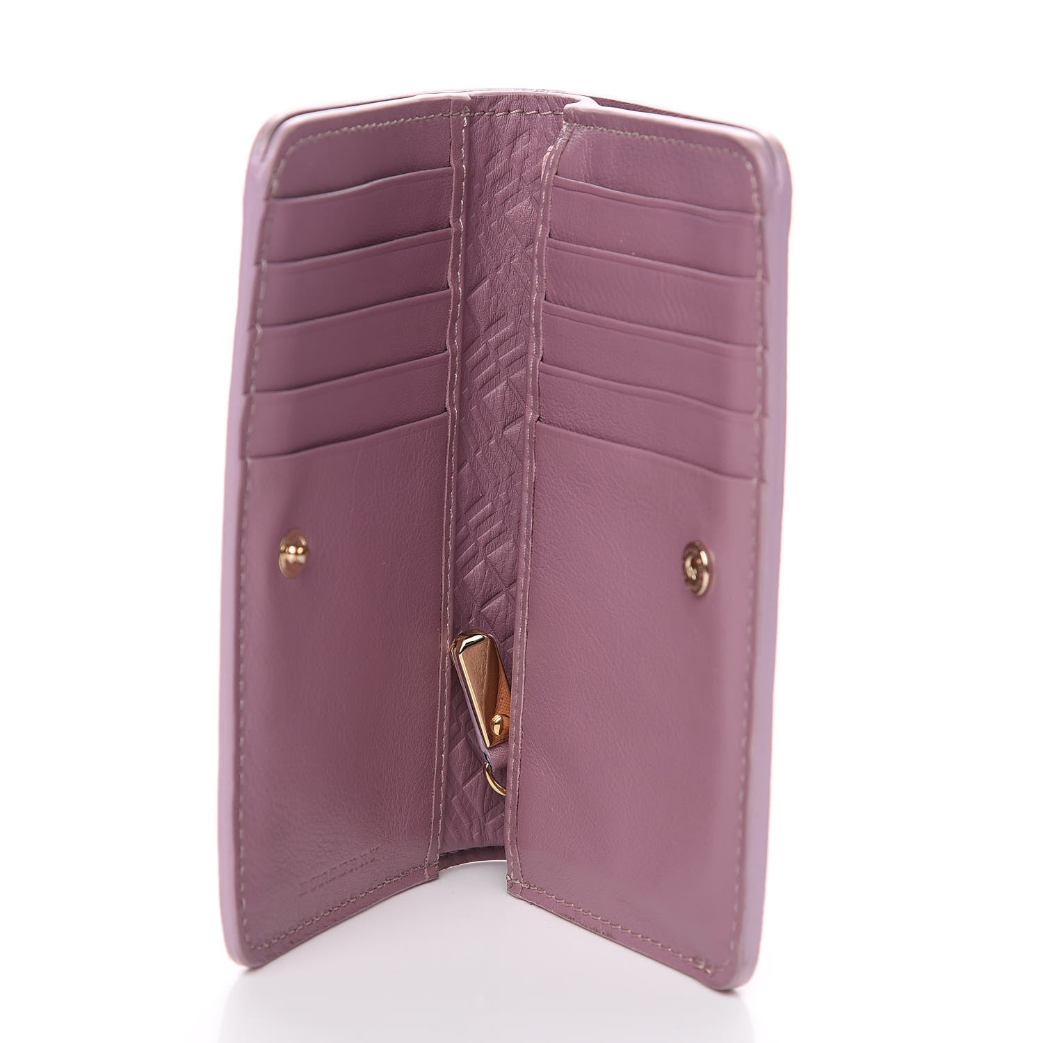 Burberry Patent London Bi-Fold Compact Wallet Pink 4 of 5