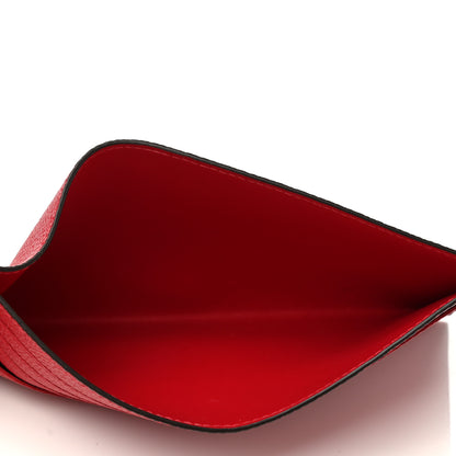 Louis Vuitton Calfskin Felicie Card Holder Insert Scarlet 6 of 6