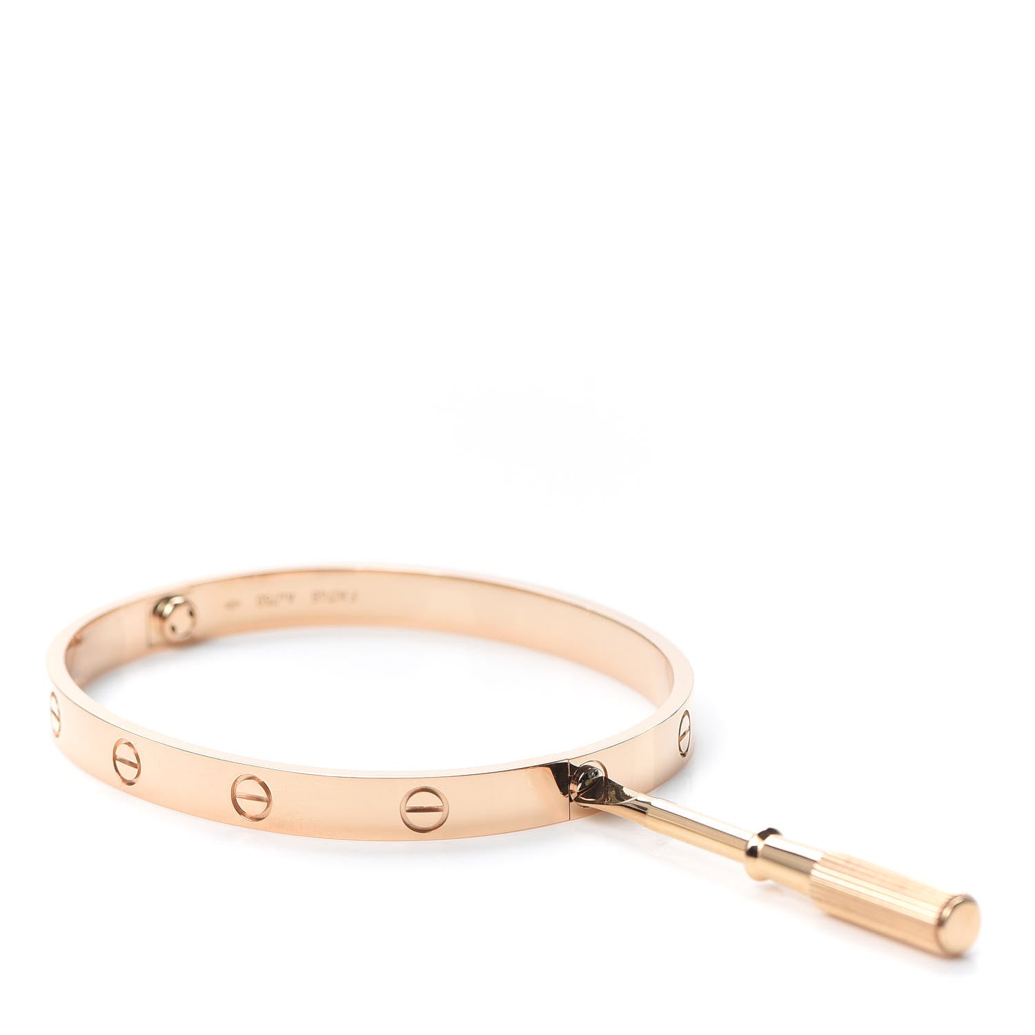 Cartier 18K Pink Gold LOVE Bracelet 19 4 of 7