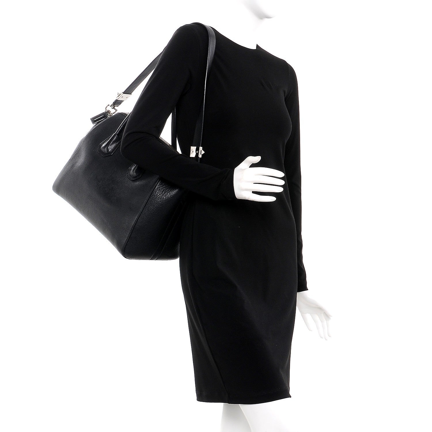 Givenchy Sugar Goatskin Medium Antigona Black 2 of 10