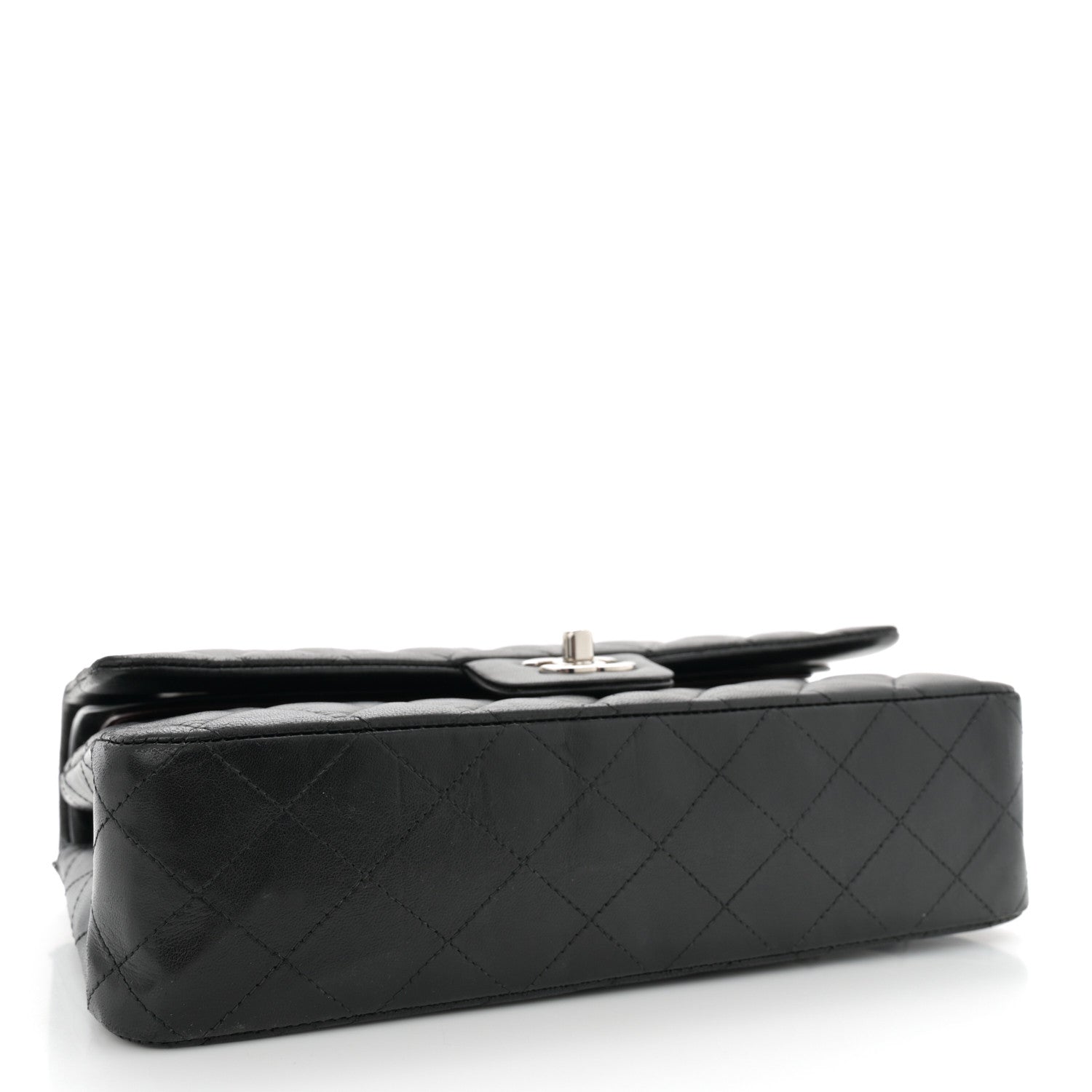 Chanel Lambskin Quilted Medium Double Flap Black 4 of 13