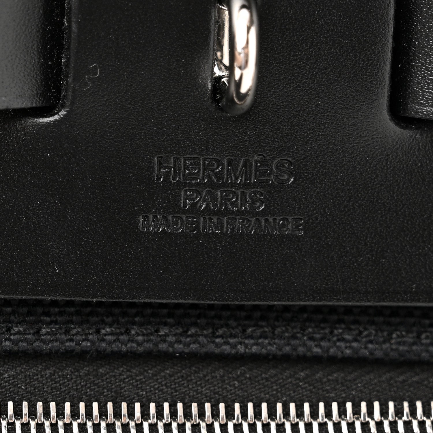 Hermes Military Toile Vache Hunter Herbag Zip Retourne 31 PM Black 7 of 14