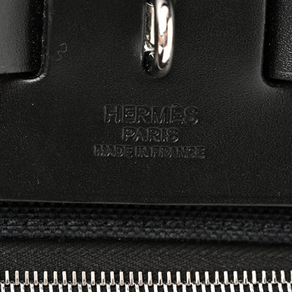 Hermes Military Toile Vache Hunter Herbag Zip Retourne 31 PM Black 7 of 14