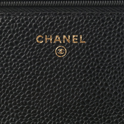 Chanel Caviar Quilted Wallet On Chain WOC Black 5 of 8