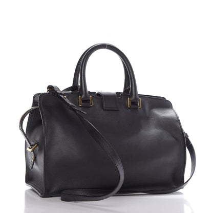 Saint Laurent Smooth Calfskin Small Monogram Cabas Black 4 of 10