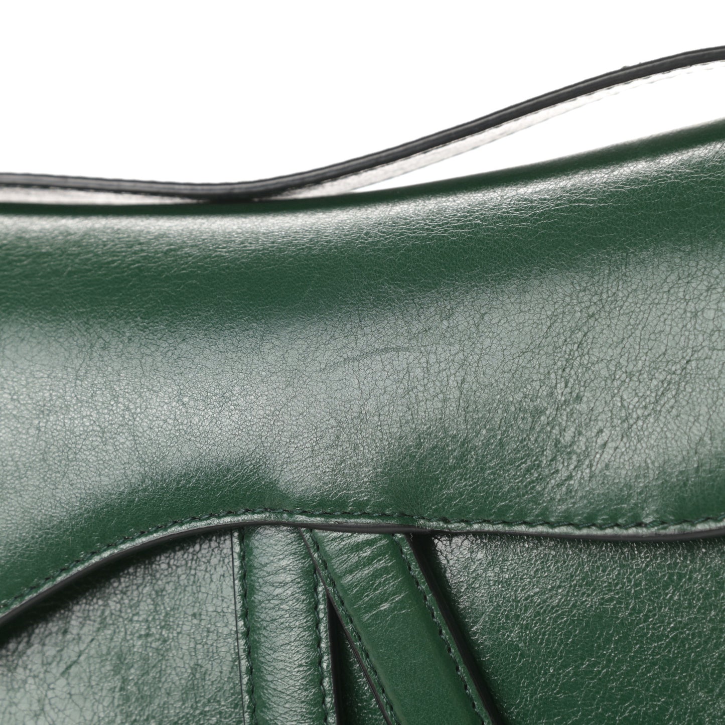 Calfskin Saddle Bag Green