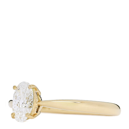 Parker & West by FASHIONPHILE 18K Yellow Gold Diamond .51ct Oval Cut Solitaire Engagement Ring  52 6 3 of 9