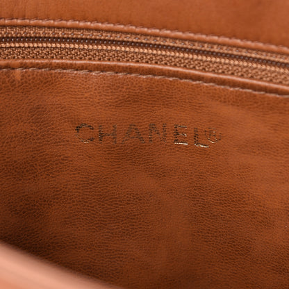Chanel Lambskin Studded CC Tote Brown 6 of 13