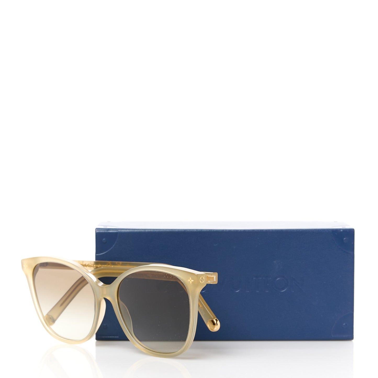 Acetate My Monogram Light Cat Eye Sunglasses Z1660W Beige