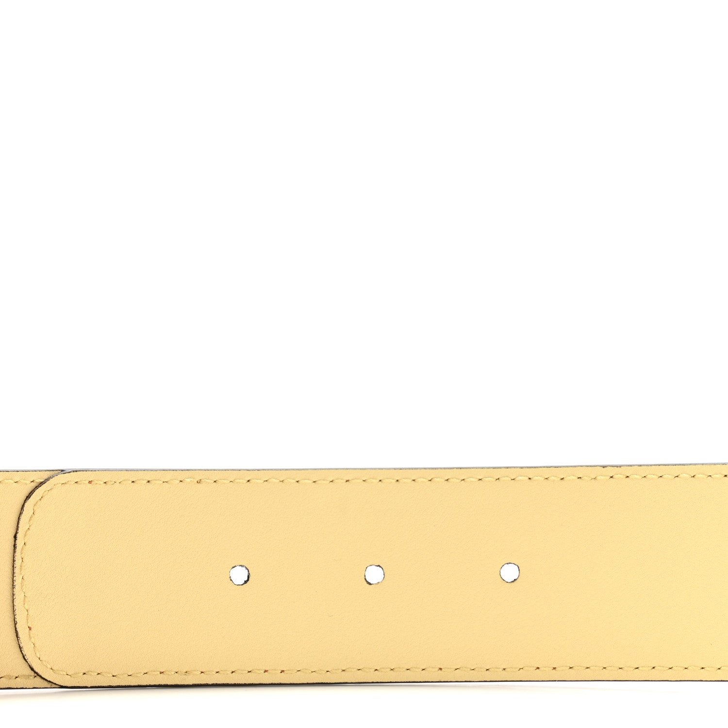 Gucci Ostrich Snakeskin Double G 40mm Belt 95 38 Gold Cloud Butter Ivory Paradise Cloud 4 of 5
