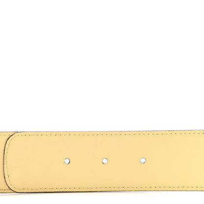 Gucci Ostrich Snakeskin Double G 40mm Belt 95 38 Gold Cloud Butter Ivory Paradise Cloud 4 of 5