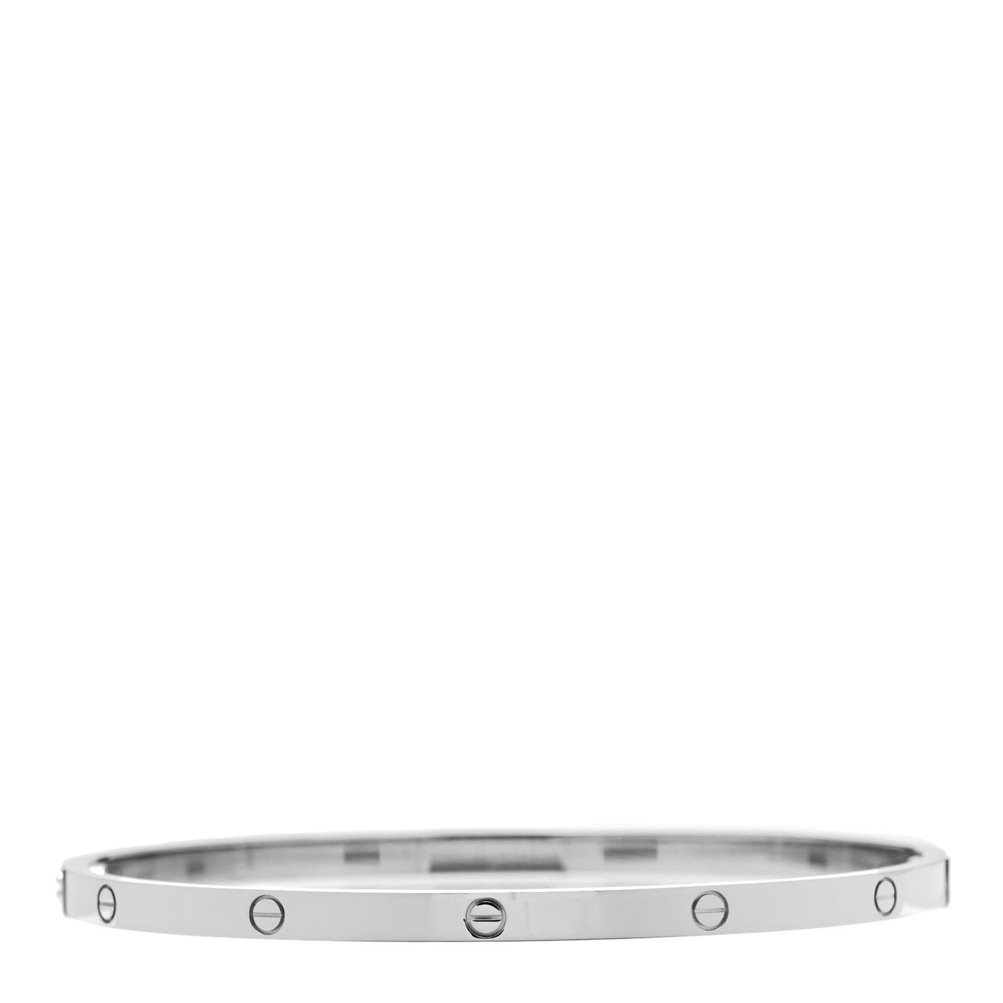 18K White Gold Small LOVE Bracelet 19