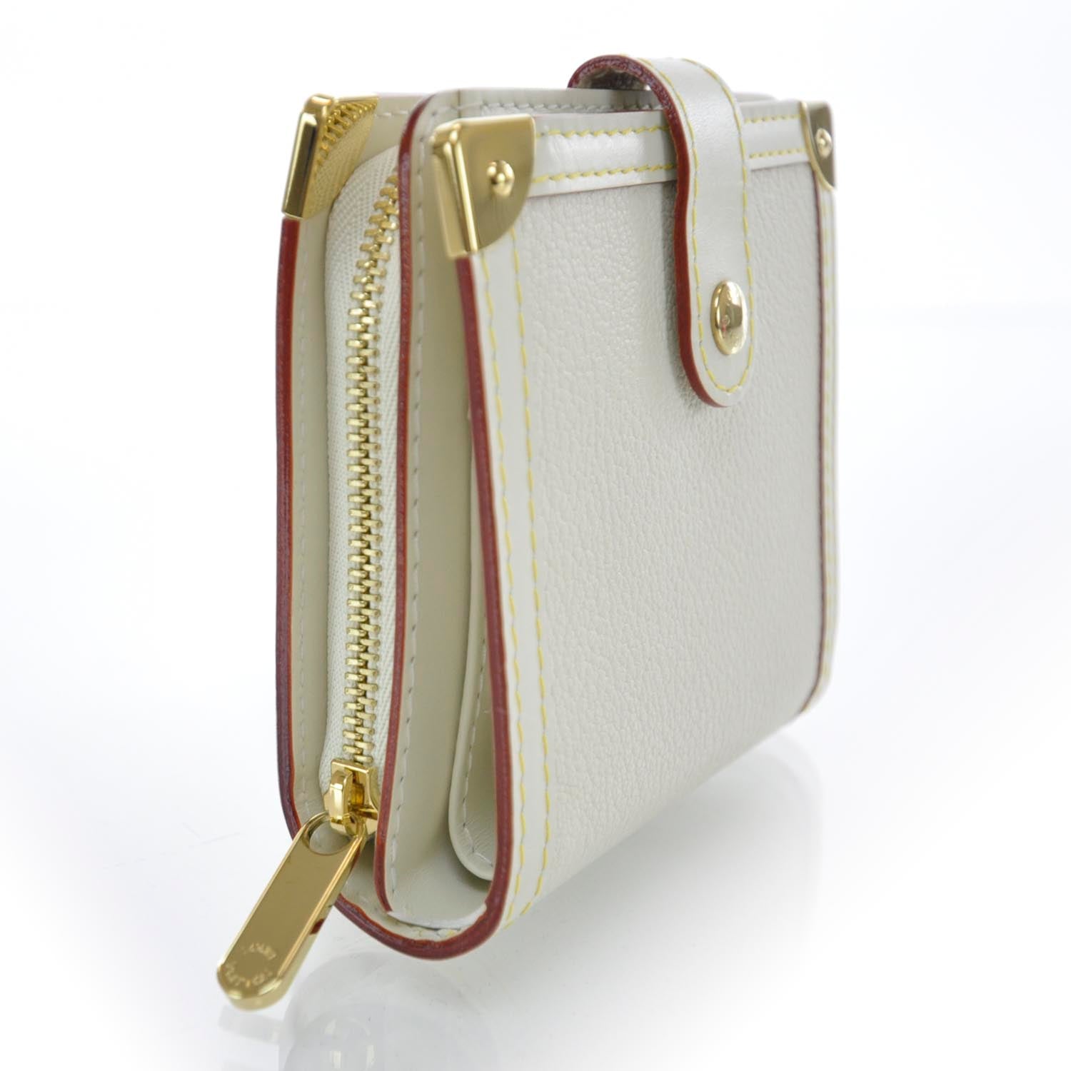 Louis Vuitton Suhali Compact Zipped Wallet White 3 of 9