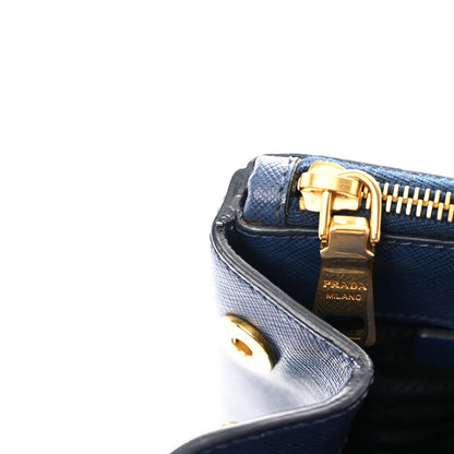 Prada Saffiano Large Galleria Double Zip Tote Bluette 12 of 12