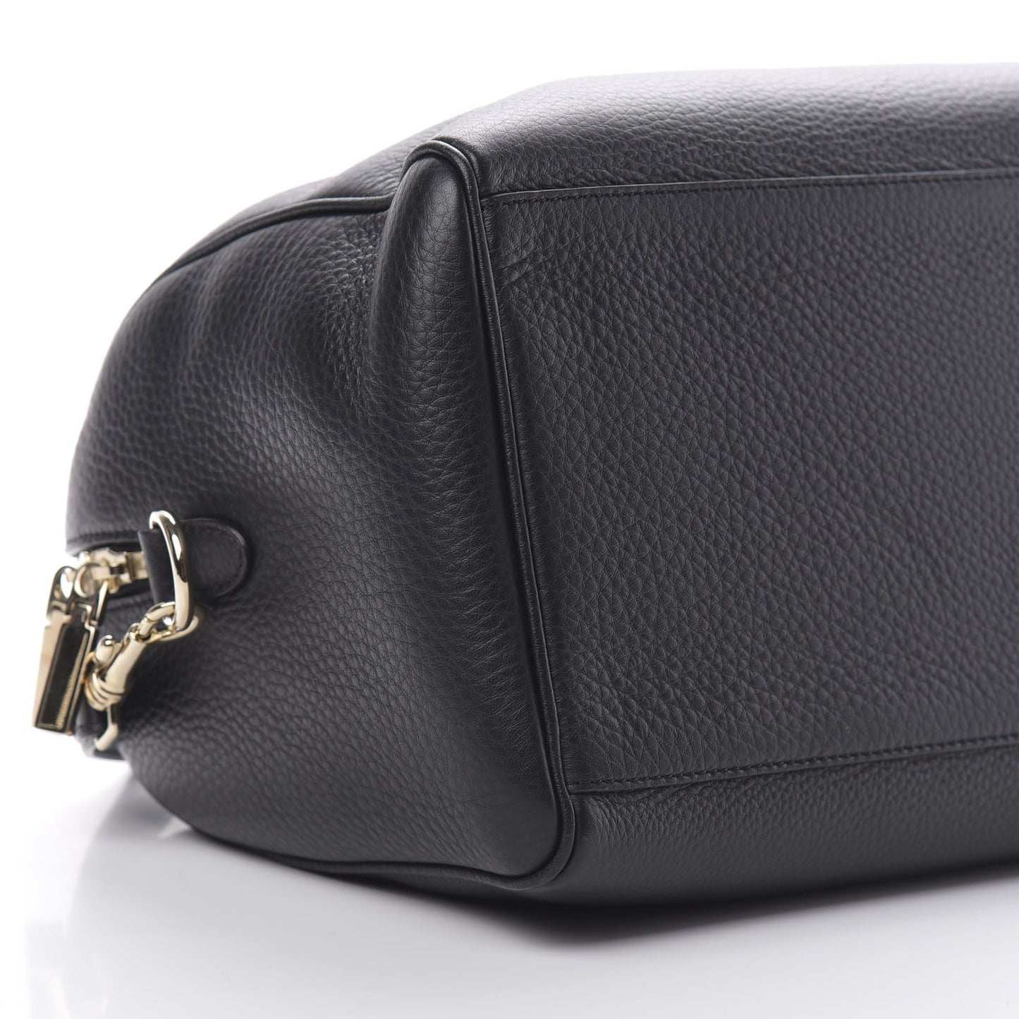 Grained Calfskin Palazzo Bowler Black