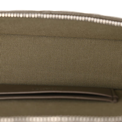 Chanel Caviar Quilted Top Handle Slim Vanity With Chain Dark Khaki 5 of 11