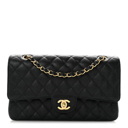 Chanel Caviar Quilted Medium Double Flap Black 1 of 13