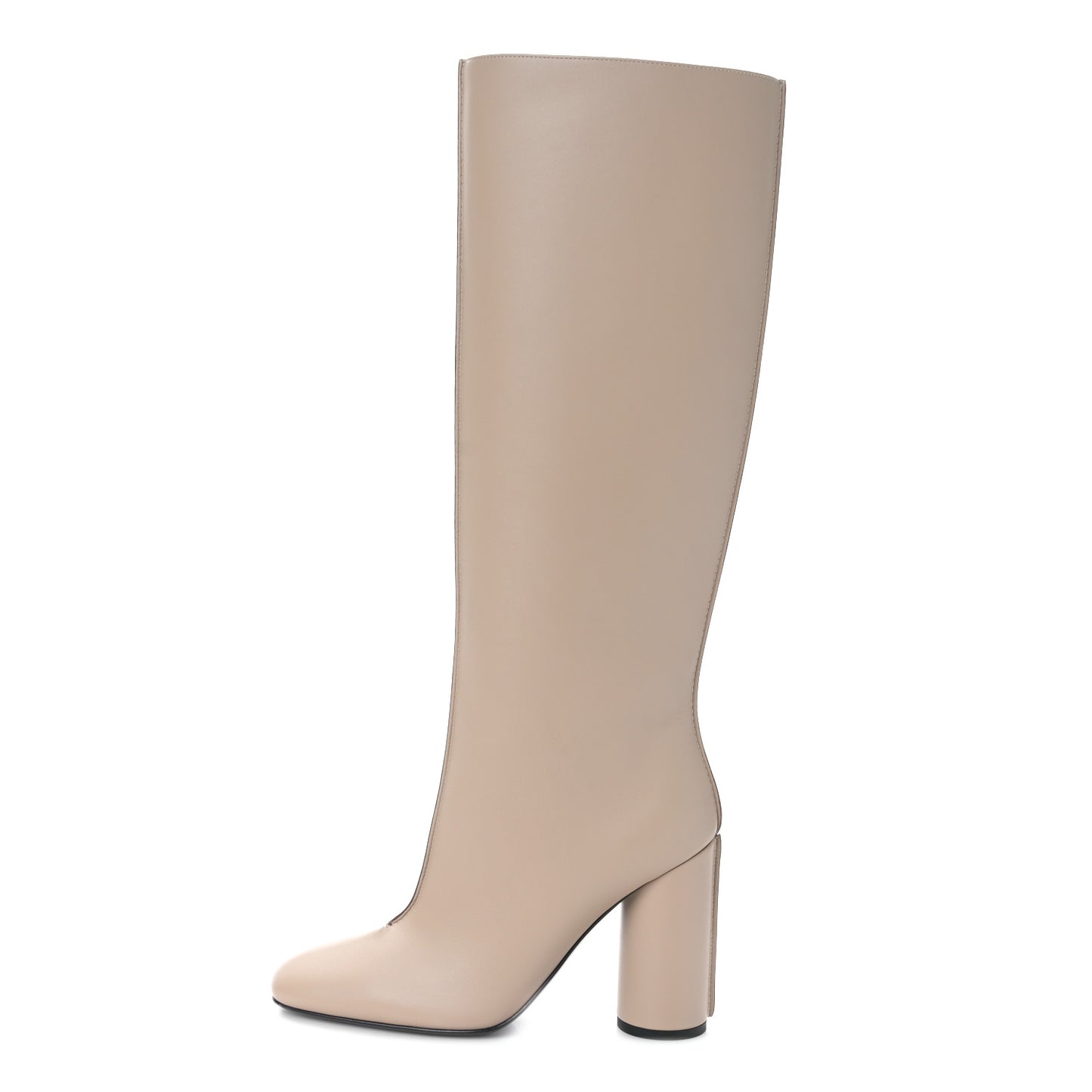Calfskin Dressage Boots 38 Beige Argile