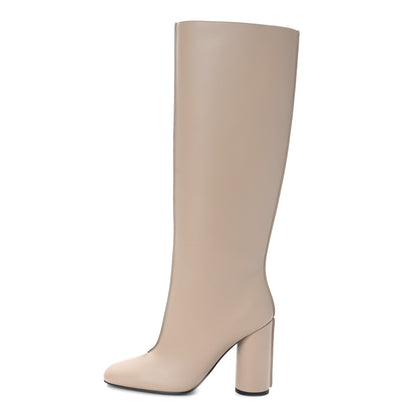 Hermes Calfskin Dressage Boots 38 Beige Argile 1 of 8