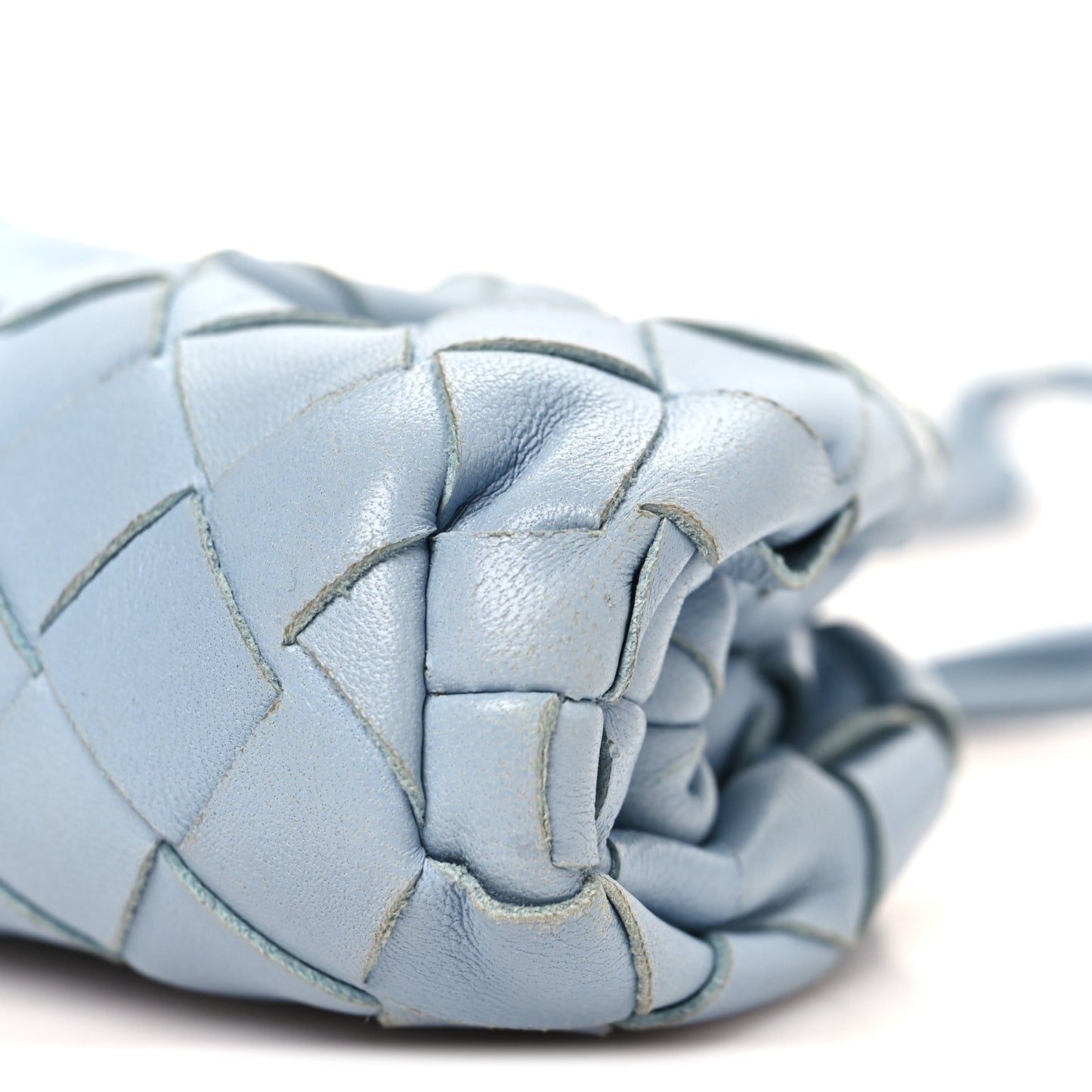 Nappa Intrecciato Coin Purse Ice